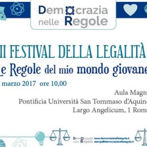 3° Festival della Legalità – Le Regole del Mio Mondo Giovane