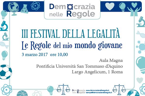 3° Festival della Legalità – Le Regole del Mio Mondo Giovane